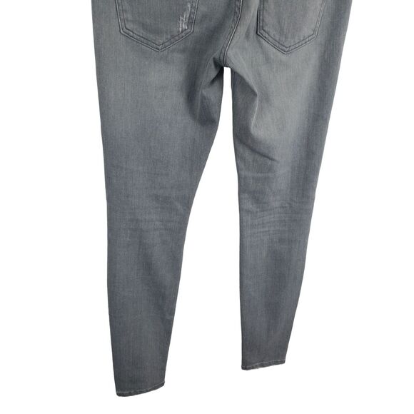 Current Elliot Cheville Jeans 27 Womens The Ankle Skinny Grey Distressed Mid Ris - Picture 7 of 9